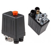 Прессостат четырехходовой для компрессора ECO (Резьба - 14 - 4шт. Давление ВКЛ - 6 бар. Давление ОТКЛ - 8 бар) (AES-414P)