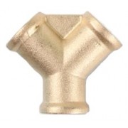 Соединение внутр. резьба 1/4` Y-образное (латунь) ECO (AB-Y-FT14)