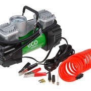 Компрессор автомобильный ECO AE-028-1 (70лмин. 10bar. 280Вт. 12В) (12В. 280Вт. 10bar. 70лмин. 2 цилиндра. фонарь. сумка)