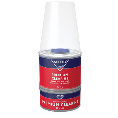 Лак SOLID PREMIUM CLEAR HS 0.5л Лак SOLID PREMIUM CLEAR HS 0.5л
