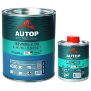 Автомобильный лак AUTOP (CLEAR MATT 2K) матовый+отв (40-00)