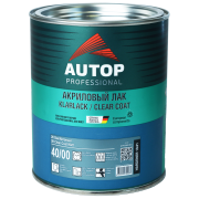 Автомобильный лак AUTOP (CLEAR MATT 2K) матовый+отв (40-00)