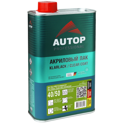 Лак AUTOP (UNIVERSAL HS 2K) 1л+отв (40-50) Лак AUTOP (UNIVERSAL HS 2K) 1л+отв (40-50)