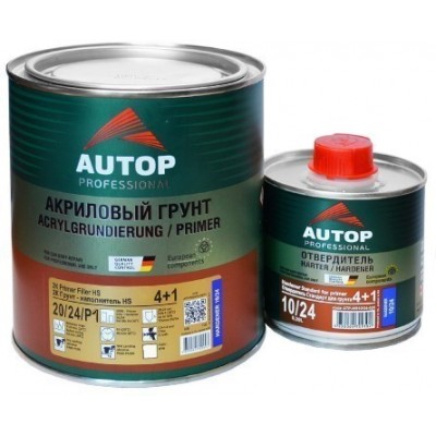 Грунт AUTOP FILLER 4+1 HS (20-24) 0.8+0.2 отв белый Грунт AUTOP FILLER 4+1 HS (20-24) 0.8+0.2 отв белый