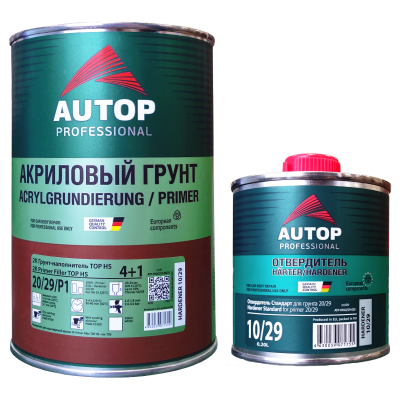 Грунт AUTOP FILLER TOP 4+1 HS (20-29) 0.8+0.2 отв серый Грунт AUTOP FILLER TOP 4+1 HS (20-29) 0.8+0.2 отв серый