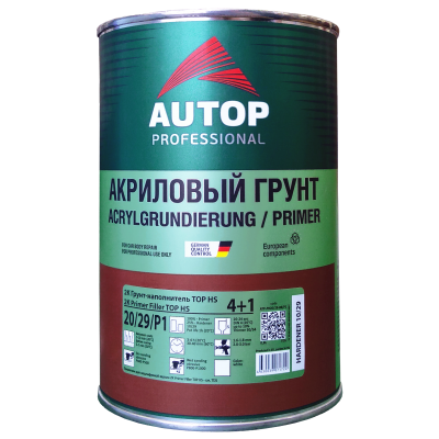 Грунт AUTOP FILLER TOP 4+1 HS (20-29) 0.8+0.2 отв серый Грунт AUTOP FILLER TOP 4+1 HS (20-29) 0.8+0.2 отв серый