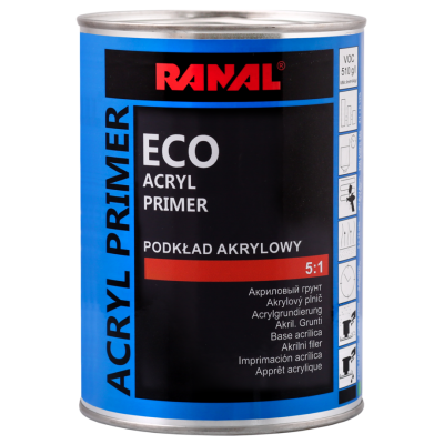 ГРУНТ RANAL ECO 5+1 ACRYL PRIMER 0.75л+0.16л серый ГРУНТ RANAL ECO 5+1 ACRYL PRIMER 0.75л+0.16л серый