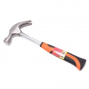 Молоток-гвоздодер с прорезиненной рукояткой 340гр. (L-280мм) (12930)
