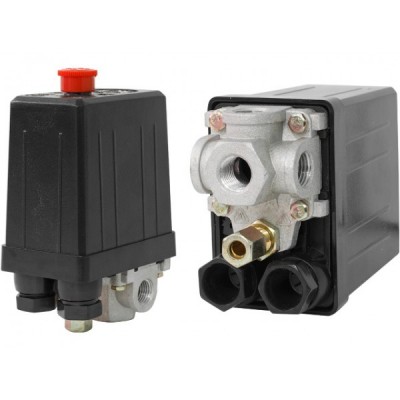 Прессостат четырехходовой для компрессора ECO (Резьба - 1/4` - 4шт. Давление ВКЛ - 6 бар. Давление ОТКЛ - 8 бар) (AES-414P) Прессостат четырехходовой для компрессора ECO (Резьба - 1/4` - 4шт. Давление ВКЛ - 6 бар. Давление ОТКЛ - 8 бар) (AES-414P)