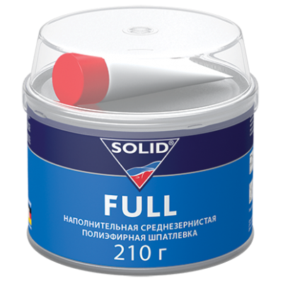 Шпаклёвка полиэфирная наполнительная SOLID FULL 0.2кг Шпаклёвка полиэфирная наполнительная SOLID FULL 0.2кг