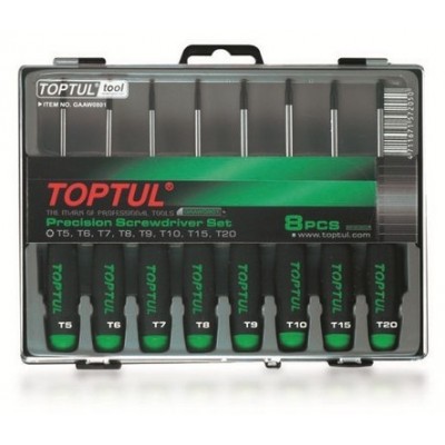 Набор отверток д/точн.работ TORX 8шт T5-T20 TOPTUL (GAAW0801) Набор отверток д/точн.работ TORX 8шт T5-T20 TOPTUL (GAAW0801)