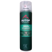 Аэрозоль AUTOP (N19) Эмаль акриловая универсальная высокоукрывистая серебристая для дисков 650мл