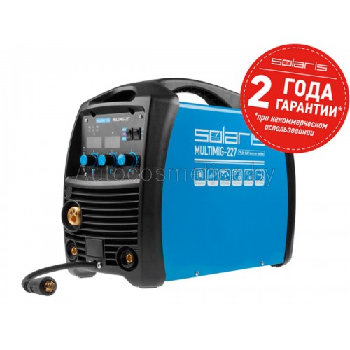Полуавтомат сварочный Solaris MULTIMIG-227 (MIG/MMA/TIG) (220В ...