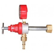 Редуктор пропановый БПО-5-3-У (давл. 2.5/0.3 МПа 5м3/ч ф9мм) в пакете (ООО  РЕДИУС 168 ) (Удлиненный штуцер.) (01206-1)