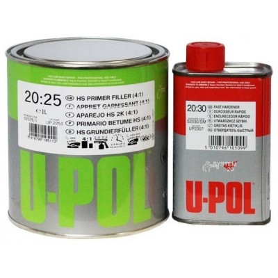 Грунт U-POL 5+1 HIGH BUILD (S2025-G1) 1л серый Грунт U-POL 5+1 HIGH BUILD (S2025-G1) 1л серый