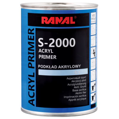 ГРУНТ RANAL S-2000 5+1 ACRYL PRIMER 0.4л+0.08л чёрный ГРУНТ RANAL S-2000 5+1 ACRYL PRIMER 0.4л+0.08л чёрный
