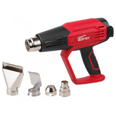 Термовоздуходувка WORTEX HG 6222 в кор. + набор сопл (2000 Вт. 3 скор.. 50-600 С. ступен. рег.. 250-500 л/мин) (HG622200011) Термовоздуходувка WORTEX HG 6222 в кор. + набор сопл (2000 Вт. 3 скор.. 50-600 С. ступен. рег.. 250-500 л/мин) (HG622200011)