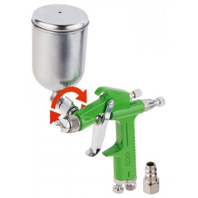 Краскораспылитель ECO SG-1500 (HVLP. сопло ф 1.0 мм. поворотн. бак 200 мл) (SG-1500H10F) Краскораспылитель ECO SG-1500 (HVLP. сопло ф 1.0 мм. поворотн. бак 200 мл) (SG-1500H10F)