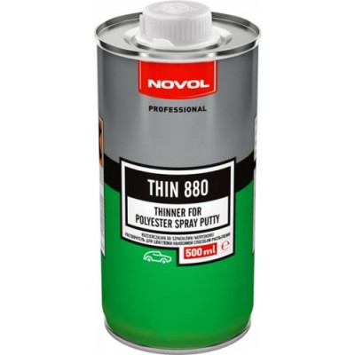 THIN 880 Растворитель для жидкой шпатлёвки SPRAY 0.5л NOVOL THIN 880 Растворитель для жидкой шпатлёвки SPRAY 0.5л NOVOL