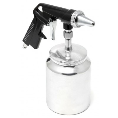 Пистолет пескоструйный пневматический с бачком (бачок-1л.сопло-6.3. расход воздуха 360 л/мин.давление 6-8bar) (F-2376) Пистолет пескоструйный пневматический с бачком (бачок-1л.сопло-6.3. расход воздуха 360 л/мин.давление 6-8bar) (F-2376)