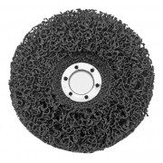 Шлифовальный диск (Коралловый для дрели) ф100 с впаеным адаптором цвет чёрный