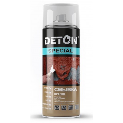 Аэрозоль DETON Special смывка краски (с пластиковой крышкой Bericap) 520мл Аэрозоль DETON Special смывка краски (с пластиковой крышкой Bericap) 520мл