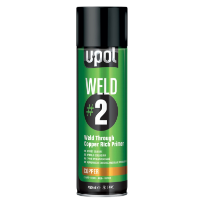 Аэрозоль U-POL WELD 2 грунт провариваемый с медью 450мл Аэрозоль U-POL WELD 2 грунт провариваемый с медью 450мл