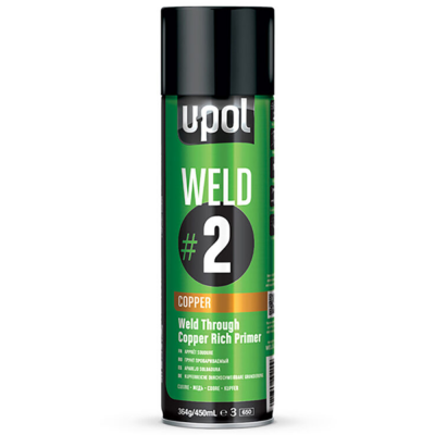 Аэрозоль U-POL WELD 2 грунт цинковый провариваемый с медью 450мл Аэрозоль U-POL WELD 2 грунт цинковый провариваемый с медью 450мл